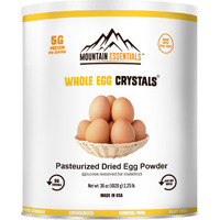 Mountain Essentials Dehydrated Whole Powdered Egg Crystals Made From All-Natural Ingredients | Long Term Storage Shelf Stable | Perfect For Emergency Survival & Backpacking No Additives 2.25 Lb 01 Can