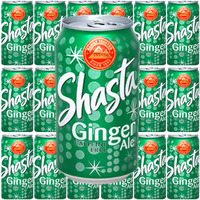 Shasta Ginger Ale 12 Fl Oz, 18 Cans , Total 216 Fl Oz