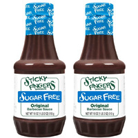 Sticky Fingers Sugar Free Barbecue Sauce, Original 18 Ounce, (Pack Of 2)