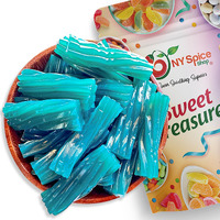 Ny Spice Shop Jumbo Licorice Twists Blue Raspberry Flavored - Jumbo 2 "" Inch Chewy Fruit Flavored Sweet Blue Licorice Rope Candy - Soft And Delicious Liquorice Twirls Candy For Candy Buffet - 1 Pound