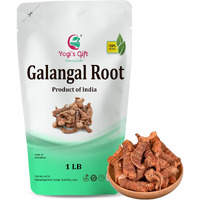 Dried Galangal Root 1Lb | Whole Root (Not Slices) | Alpinia Galangal | Ads Wonderful Flavour And Aroma To Soups | By Yogis Gift
