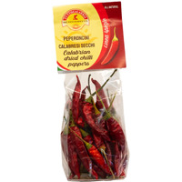 Dried Whole Calabrian Chili Peppers, 20 G, Dry Peppers On Stem, Great For Cooking Or Decoration, All Natural, Non-Gmo, Product Of Italy, Tuttocalabria