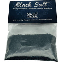 Black Salt For Protection, 50 Grams, Black Salt For Rituals, Wiccan Protection Rituals And Spells, Ritual Salt, Witch Black Salt