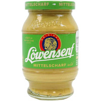 German Lowensenf Mittelscharf Mild Mustard 8.7 Fl Oz (250 Ml) From Germany
