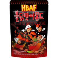 [Official Gilim Hbaf] Korean Seasoned Hot Spicy Chicken Almonds Nut Protein Snack | Nutritious & Gluten Free | School, Work, Trip Snack | Pre-Workout Snack (Spicy Buldak, 1X120Gram Pack)