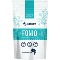 Imphex Fonio | The Ancient African Super Grain | 500G (1.1 Pound) | For Sweet Or Savory | Vegan | Gluten Free | Non Gmo