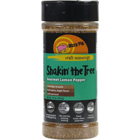 Dizzy Pig Shakin' The Tree Gourmet Lemon Pepper Seasoning Rub (8Oz Shaker) - Seasons 30+Lbs Of Food - Hand Made In The Usa - Msg Free, Gluten Free