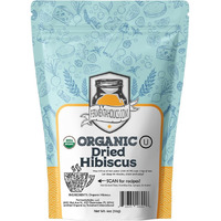 Fermentaholics Usda Certified Organic Dried Hibiscus Flowers - Perfect For Kombucha Brewing