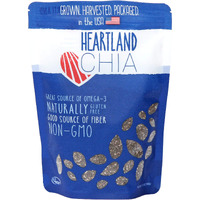 Heartland Chia, Usa Grown Whole Raw Black Chia Seeds, 12 Oz | Sustainable, Non-Gmo, Farm-Direct