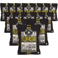 Pop Daddy Flavored Pretzels Sticks | Yellow Mustard Flavor | 3Oz Healthy Gourmet Pretzels Snacks | 15 Pack