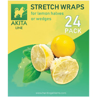 Lemon Wrap, Lemon Covers, Lemon Stretch Wraps For Lemon Halves And Wedges, Bag Of 24