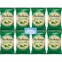 Kettle Cooked Potato Chips By Miss Vickie's Value Pack Bundled By Superdeals | 1.375 Oz Bag | Spicy Dill Pickle | Pack Of 8 With Mystery Bonus Gift