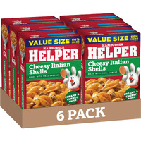Hamburger Helper Cheesy Italian Shells Value Size, 9.9 Ounce, 6 Per Case