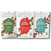 Purely Sprouted Savory Sampler, Non-Gmo Superfood For Healthy, Certified Usda Organic, Gluten-Free Snacking (4 Oz, 6 Pack)