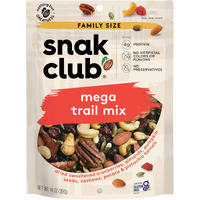 Snak Club Mega Trail Mix With Cranberries, Almonds, Pumpkin Seeds, Cashews, Pecans, And Pistachio Kernels, Gluten-Free And Kosher Snack, 14 Oz Resealable Bag