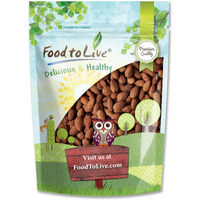 Food To Live Dry Roasted California Almonds, 1 Pound Oven Roasted Whole Nuts, Unsalted, No Oil Added, Vegan, Kosher, Bulk. Good Source Of Protein And Vitamin E. Great Keto-Friendly Snack, Made In Usa