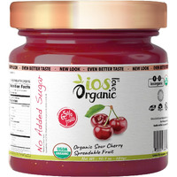 Ios Love Organic Spreadable Fruit - Usda Organic Certified 65% Fruits - Non-Gmo, Vegan, Gluten Free, Kosher, No Added Sugar, Net. Wt. 10.1Oz (Sour Cherry, 10.1 Oz (Pack Of 1))