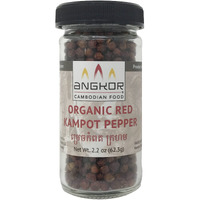 Kampot Pepper Rare Cambodian Peppercorns (Red, Spice Jar)