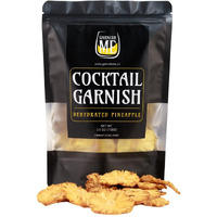 30 Dehydrated Pineapple Slices | Me Garnish 3.5Oz Natural Fresh Dried Pineapple Wheels | Dehydrated Pineapple Garnish | Edible Cocktail Garnish | Dried Fruit For Cocktails | Cocktail Decorations For Drinks