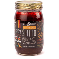 Shito Sauce/Seafood Condiment/Chili Sauce/Hot Pepper Sauce Medium Spicy16 Oz Jar