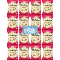 Kettle Cooked Potato Chips By Miss Vickie's Value Pack Bundled By Superdeals | 1.375 Oz Bag | Sea Salt | Pack Of 16 With Mystery Bonus Gift