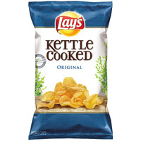 Lay's Kettle Cooked Chips, Original, 32 Ounce (Pack Of 4)