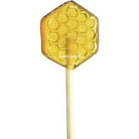 Sparko Sweets Natural Honeycomb Lollipops, Made In Usa, No Artificial Ingredients, No Corn Syrup, 40 Pieces, 1.2-Inch Diameter, 1.5 Lbs, Gold - Ideal For Tea Stirrers, Sore Throat Remedy, And Gifts