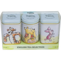 New English Teas Winnie The Pooh & Friends 3X Mini Tea Tins With English Loose Leaf Tea