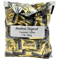 Bulk Werthers Original Hard Candy | Bulk Candy Individually Wrapped | Werthers Caramel Candy | 1 Lb Individual Flavor Bag | Includes Aromatik Mint Card (Caramel Coffee)