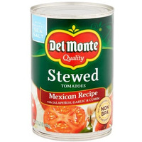 Del Monte, Mexican Recipe Stewed Tomatoes (With Jalapenos, Garlic & Cumin), 14.5Oz Can (Pack Of 6)
