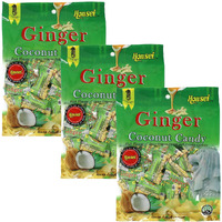 Honsei Ginger Coconut Candy 100G/3.5Oz Hard Candy Rich Flavor Of Spicy Gingers Paired With Creamy Coconuts (3)