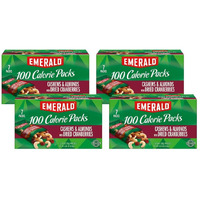 Emerald Nuts Cashews And Almonds With Dried Cranberries, 100 Calorie Packs, 4.83 Oz (Pack Of 4)