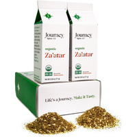 Gourmet Organic Zaatar Spice Blend Gift Set By Journey Spice Co. | Sumac, Sesame Seeds, Oregano, Marjoram, Hyssop | Salt-Free | Non-Gmo