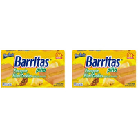 Marinela Barritas Pia Pineapple Soft Filled Cookie Bar | 2 Pack (16 Count)