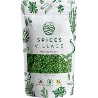 Spices Village Dried Parsley Flakes 1.7 Ounces, Kosher Certified, Dry Flat Leaf Italian Parsley, All Natural, Fresh, Gluten Free, Non Gmo, Resealable Bulk Bag [Package May Vary]