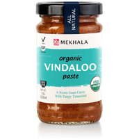 Mekhala Organic Vindaloo Indian Cooking Paste. Versatile Sauce, Marinade, Cooking Paste. Hot. Organic Vegan Gluten-Free No Added Sugar 3.53Oz