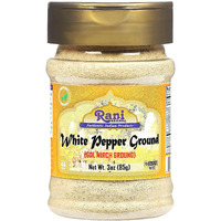Rani White Pepper (Gol Mirch), Ground Spice 3Oz (85G) Pet Jar ~ All Natural | Vegan | Gluten Friendly | Non-Gmo | Kosher | Indian Origin