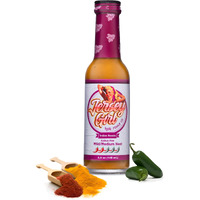 Jersey Girl Indian Masala Habanero Hot Sauce 5Oz | Keto Friendly | No Added Salt, Naturally Sodium Free | Flavors Of Curry, Coriander, & Cumin