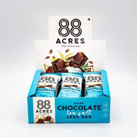 88 Acres, Dark Chocolate Sea Salt Seed Bars, 9 Count (Pack Of 1)