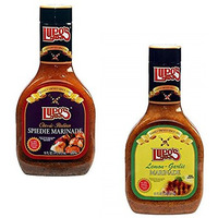 Lupo's Original Endicott Style Italian Spiedie Marinade Sauce 16Oz And Lemon Garlic Marinade 16Oz Bundle