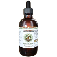 Cardamom Alcohol-Free Liquid Extract, Organic Cardamom (Elettaria Cardamomum) Dried Seed Glycerite Hawaii Pharm Natural Herbal Supplement 2 Oz