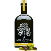 Lodi Ascolano Extra Virgin Olive Oil - Premium California Olive Oil - Gourmet Ascolano Olive Oil - Cooc Certified Cold Pressed Pure Olive Oil - Medium Intensity - 500 Ml