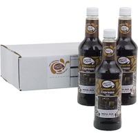 Master Of Mixes Espresso Drink Mix, Ready To Use, 1 Liter Bottle (33.8 Fl Oz), Pack Of 3 In Ecommerce Protective Packaging