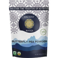 Ancient Roots Blue Butterfly Pea Powder - All-Natural Food Coloring, Filled With Antioxidants, 25 Servings (3.5 Ounces)