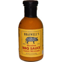 Braswell Sauce Barbeque Tangy Mustard, 13.5 Oz