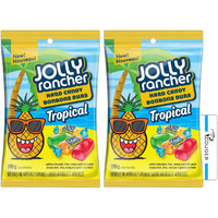 Jolly Rancher Tropical Hard Candy, 198G/7 Oz, Imported From Canada (2-Pack) Bundle With Couger Card