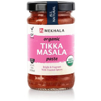 Mekhala Organic Tikka Masala Indian Cooking Paste. Versatile Sauce, Marinade, Cooking Paste. Medium Spice Organic Vegan Gluten-Free No Added Sugar 3.53Oz