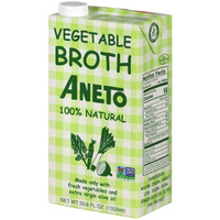 Aneto 100% Natural Vegetable Broth | 34 Fluid Ounce - 1 Pack | Made In Spain | Whole Ingredients | Gluten Free |