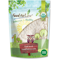 Food To Live Organic Oat Flour, 2 Pounds - Non-Gmo, Fine, Stone Ground From Whole Grain Oat Berries, Kosher, Vegan, Bulk, Great For Baking Pancakes, Muffins, Waffles And Bread, Good Source Of Fiber