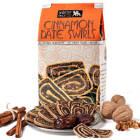 Darious Snack Co Vegan Cinnamon Date Swirls For Coffee & Tea Treat, Delicious Breakfast Cookies, Slightly Sweet And Savory, All Natural Ingredients, Holiday Food Gifts, 6 Oz Bag